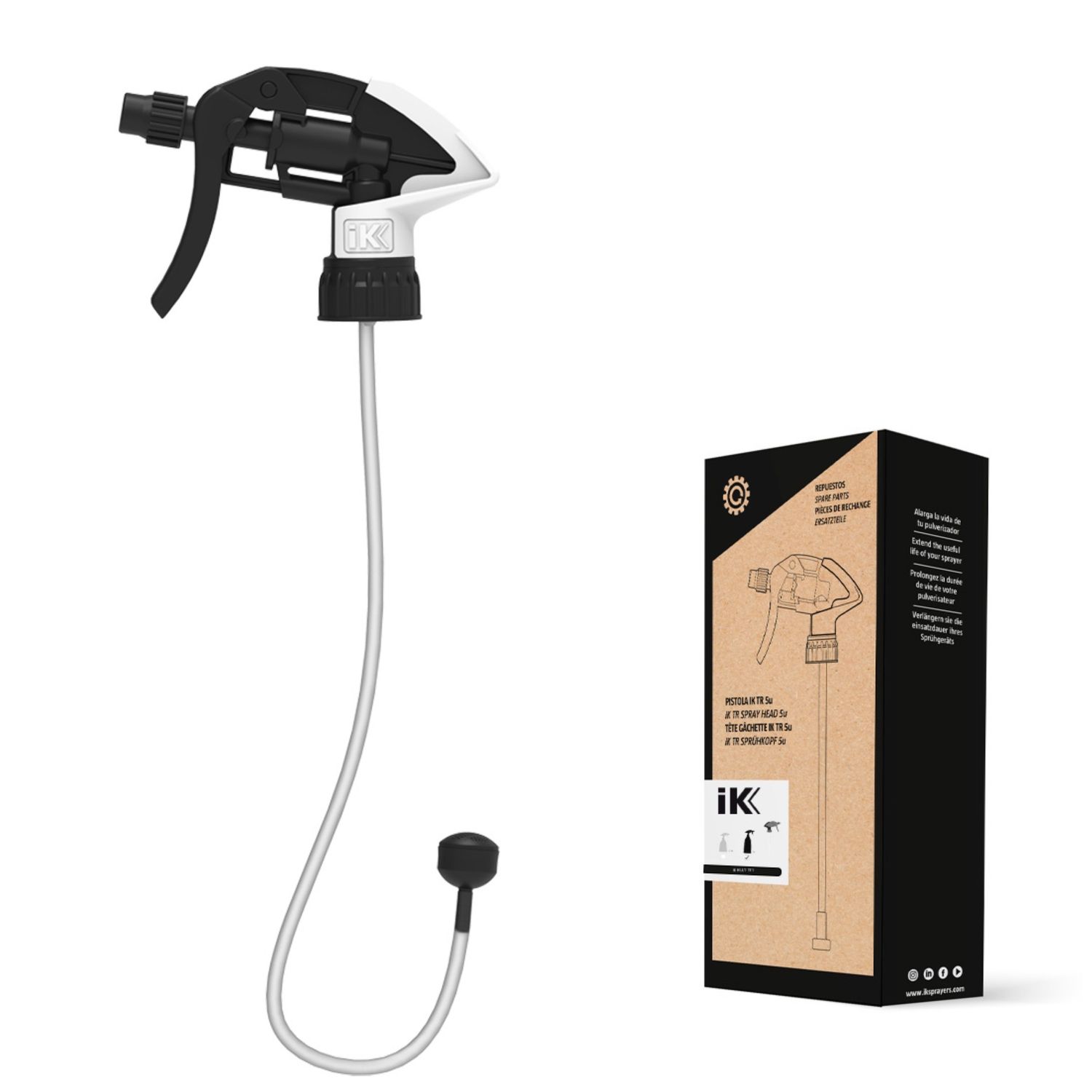 IK Multi TR 1 360º Bottle Replacement Spray Top | 5 Pack of Sprayers