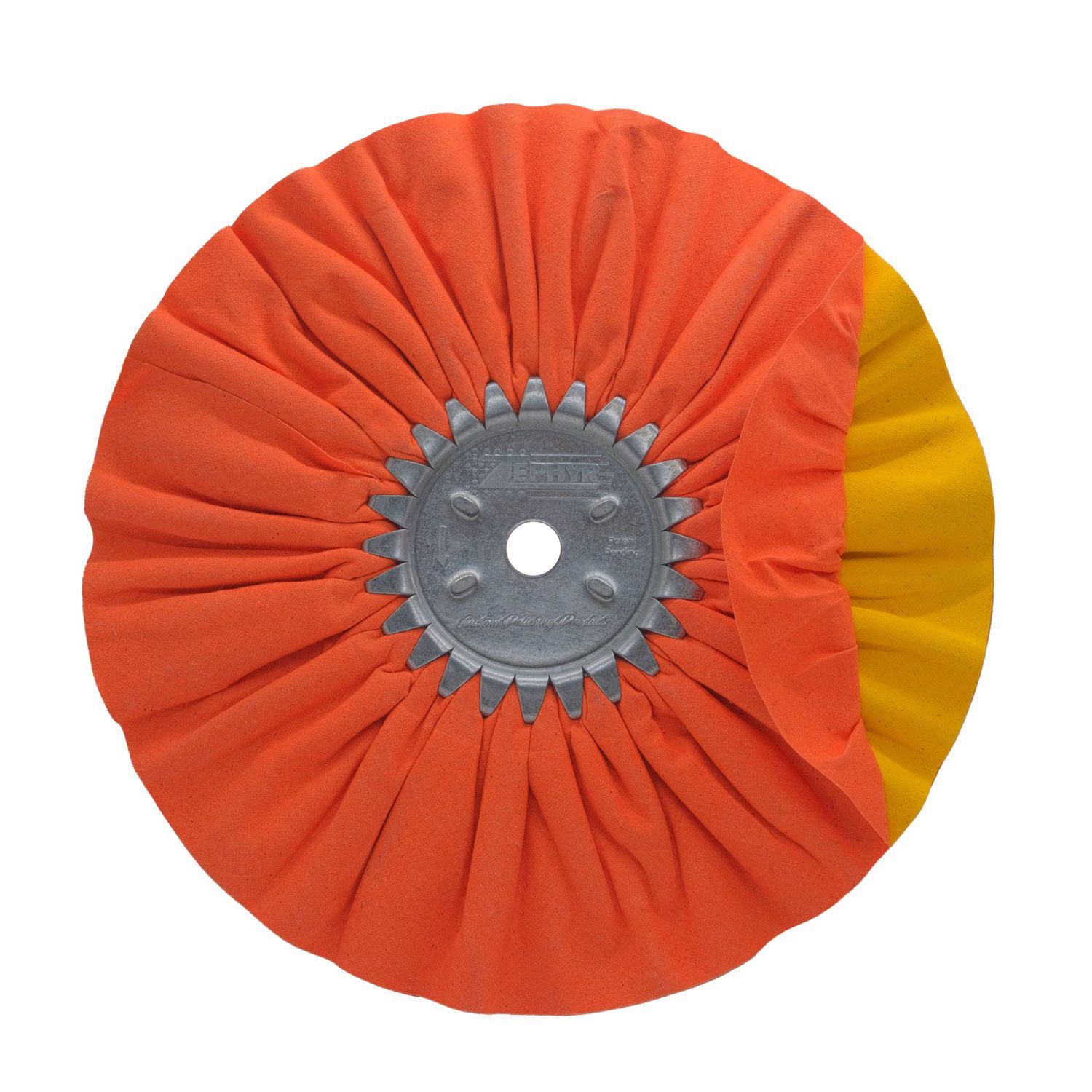 Zephyr - AWO 58-10 KK ORANGE/YELLOW KWIK KUT Primary Cutting Airway Buffing Wheel