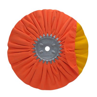 Zephyr - AWO 58-10 KK ORANGE/YELLOW KWIK KUT Primary Cutting Airway Buffing Wheel