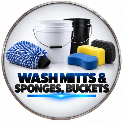 Wash Mitts &amp; Sponges, Buckets