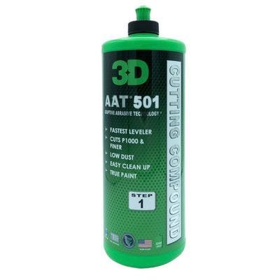 3D AAT 501 Rubbing Compound - 32 Oz