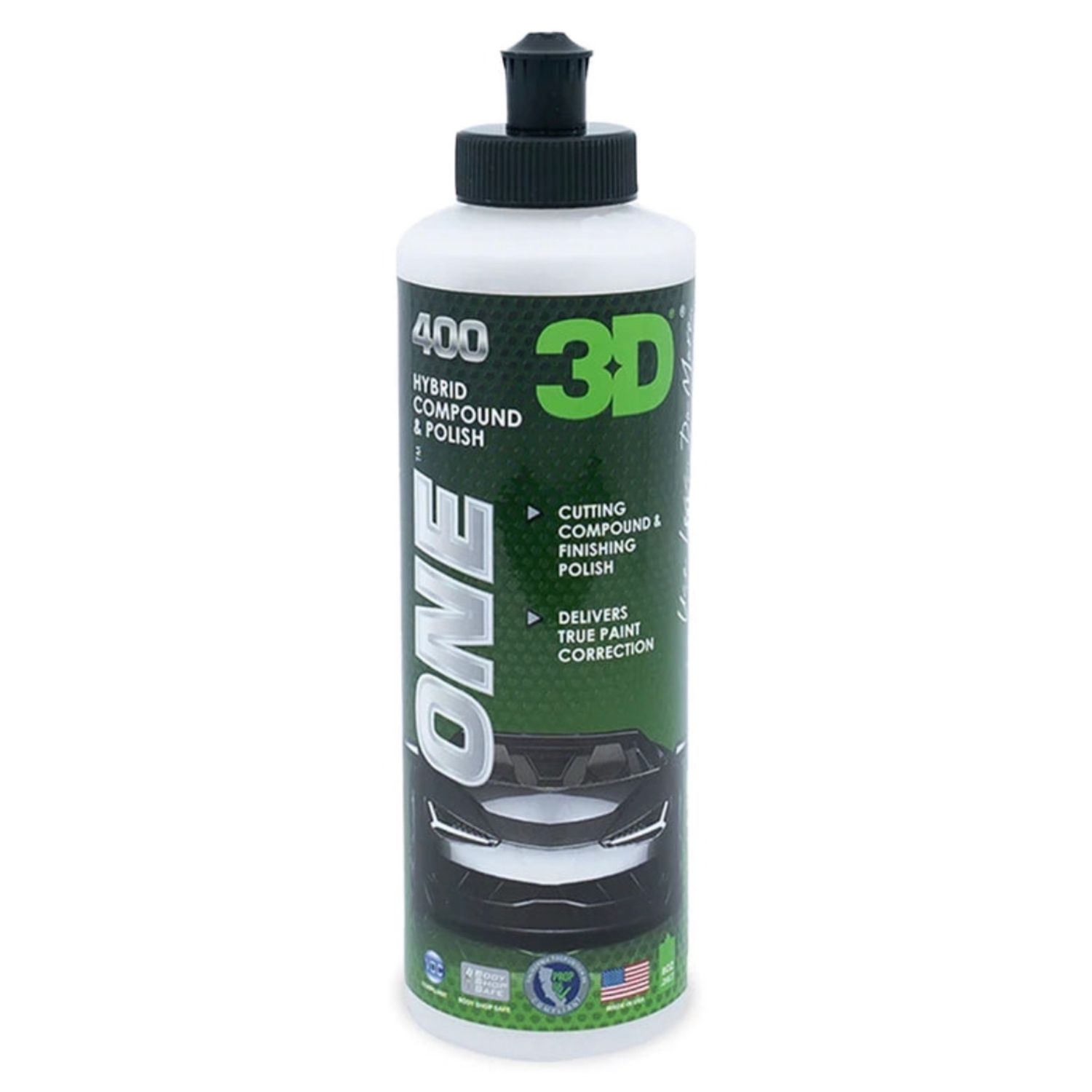 3D One, Hybrid Cutting Compound and Finishing Polish - 8 Oz