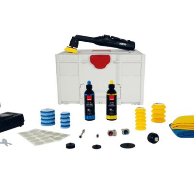 Rupes HR81MLII/LUX iBrid Nano II Lightweight Cordless Polisher Kit w Battery + Accessories