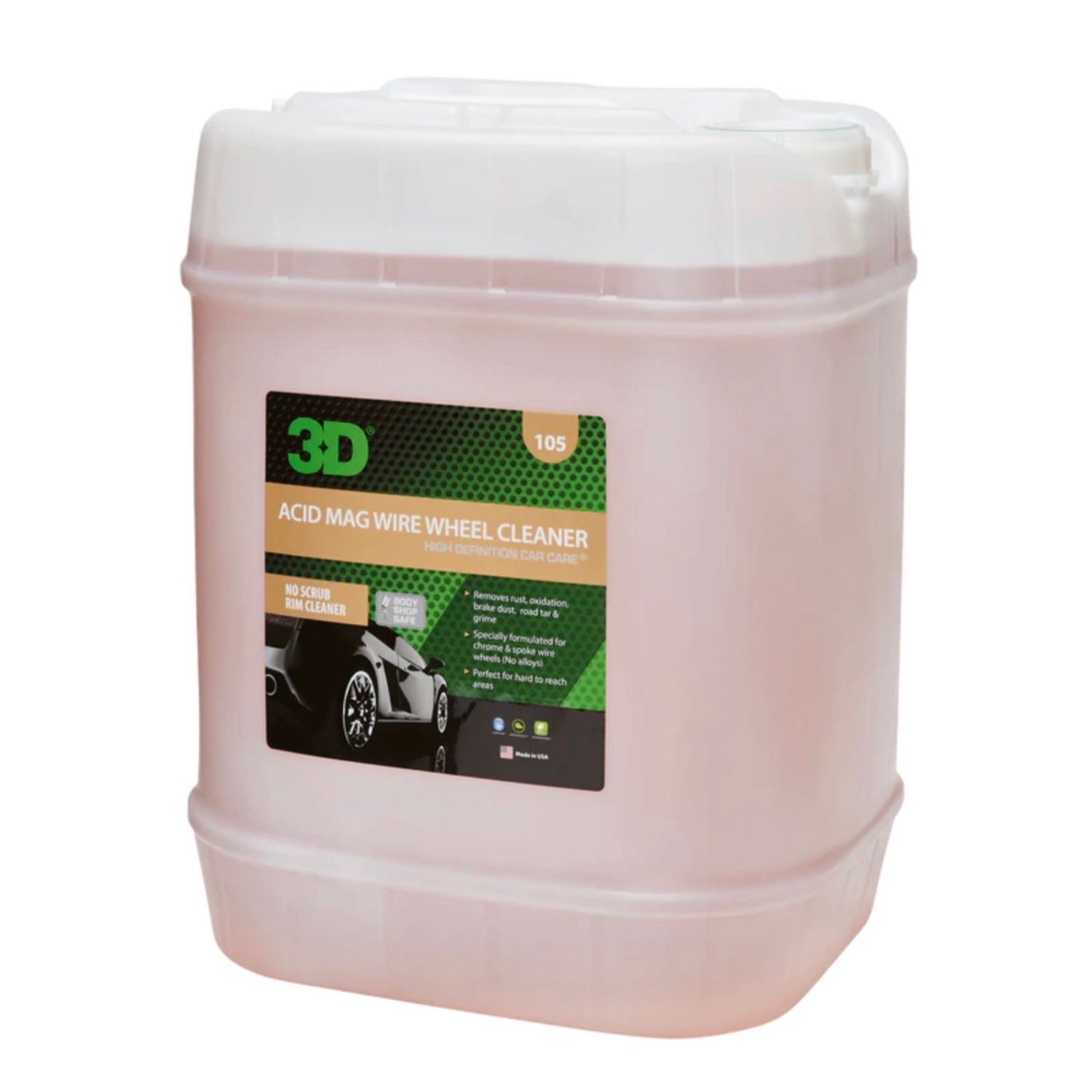 3D Acid Mag Wire Wheel Cleaner - 5 Gallon