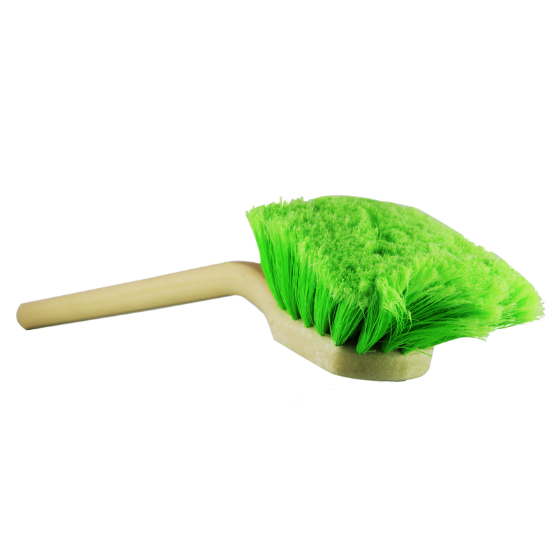 Gentle Green Wheel Brush, Long Handle