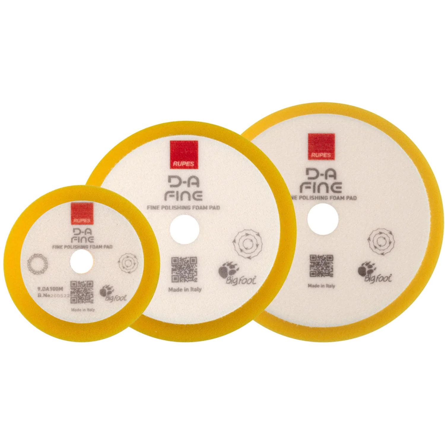 Rupes DA Yellow Fine Foam Pad - 7 Inch