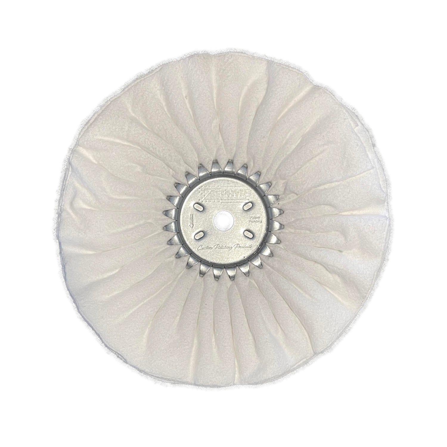 Zephyr - AWW 58-10FL 10” White Domet Flannel Finish Airway Buffing Wheels Signature Series
