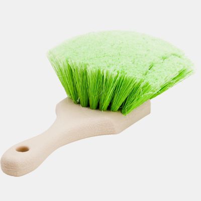 Short Handle Soft Plastic Brush - Green