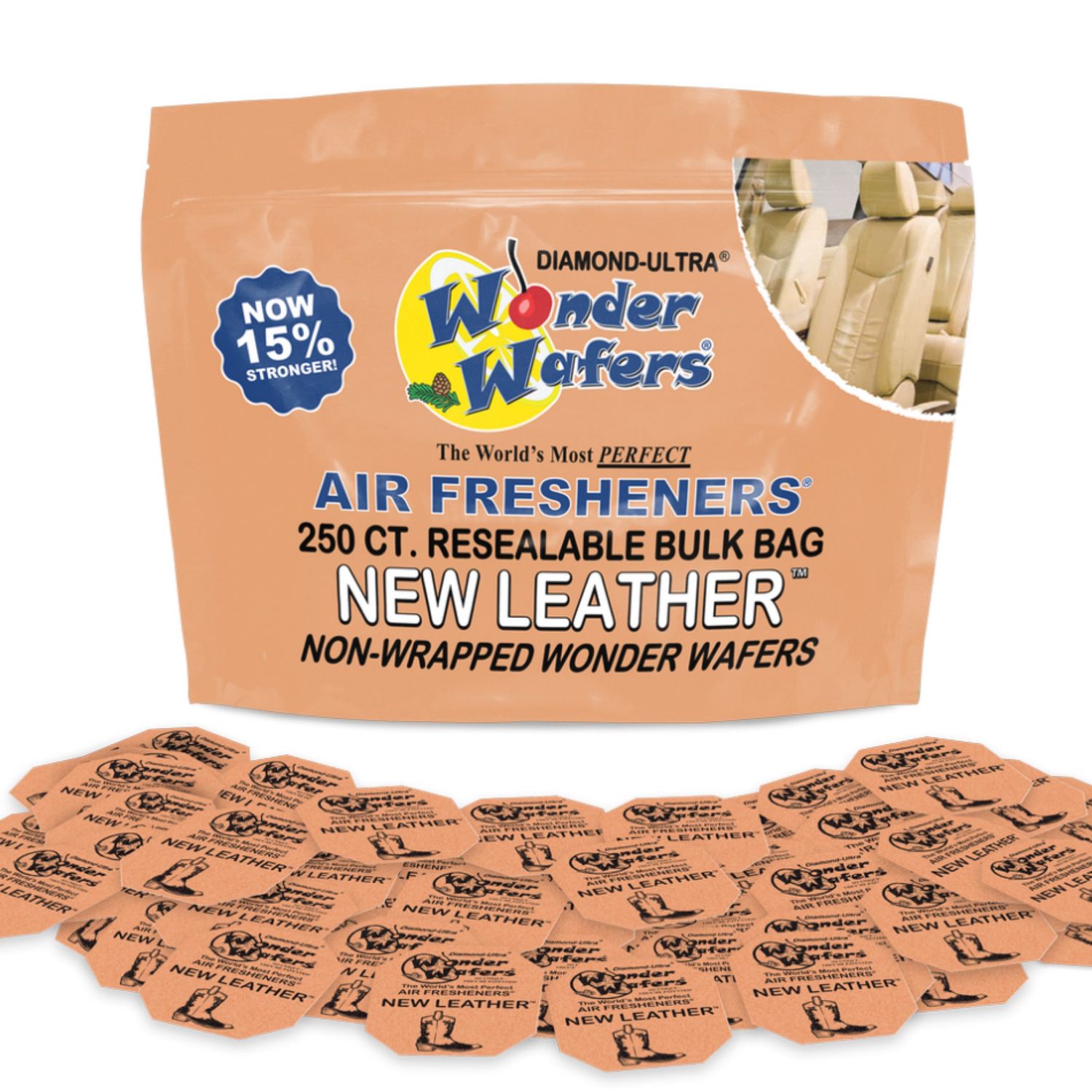250 Count (New Leather) Non-Wrapped Wonder Wafers Bulk Bag