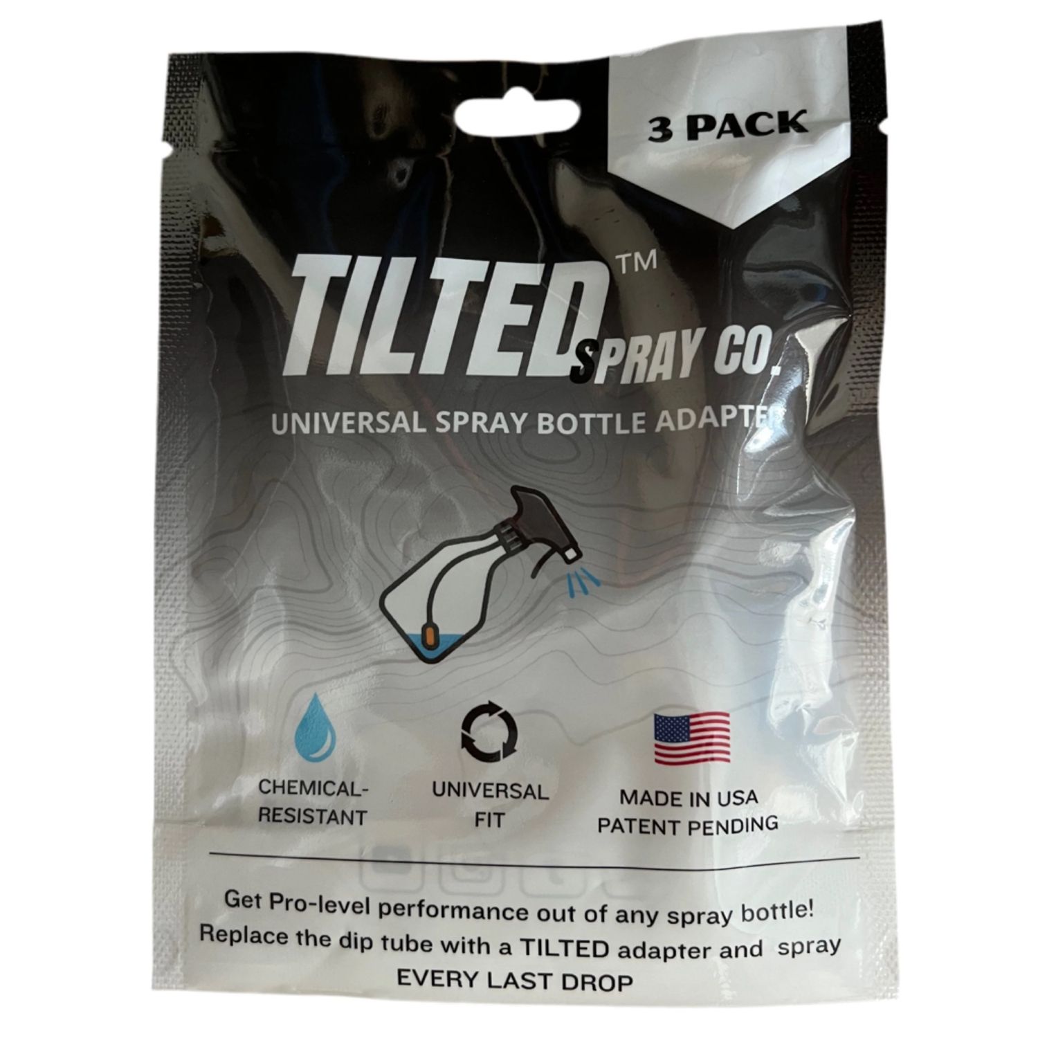 Tilted - 3 PACK 360 Spray Bottle Adapter
