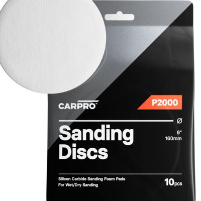 CARPRO Silicon Carbide Sanding Discs 6" - 2000 Grit (10 Packs)