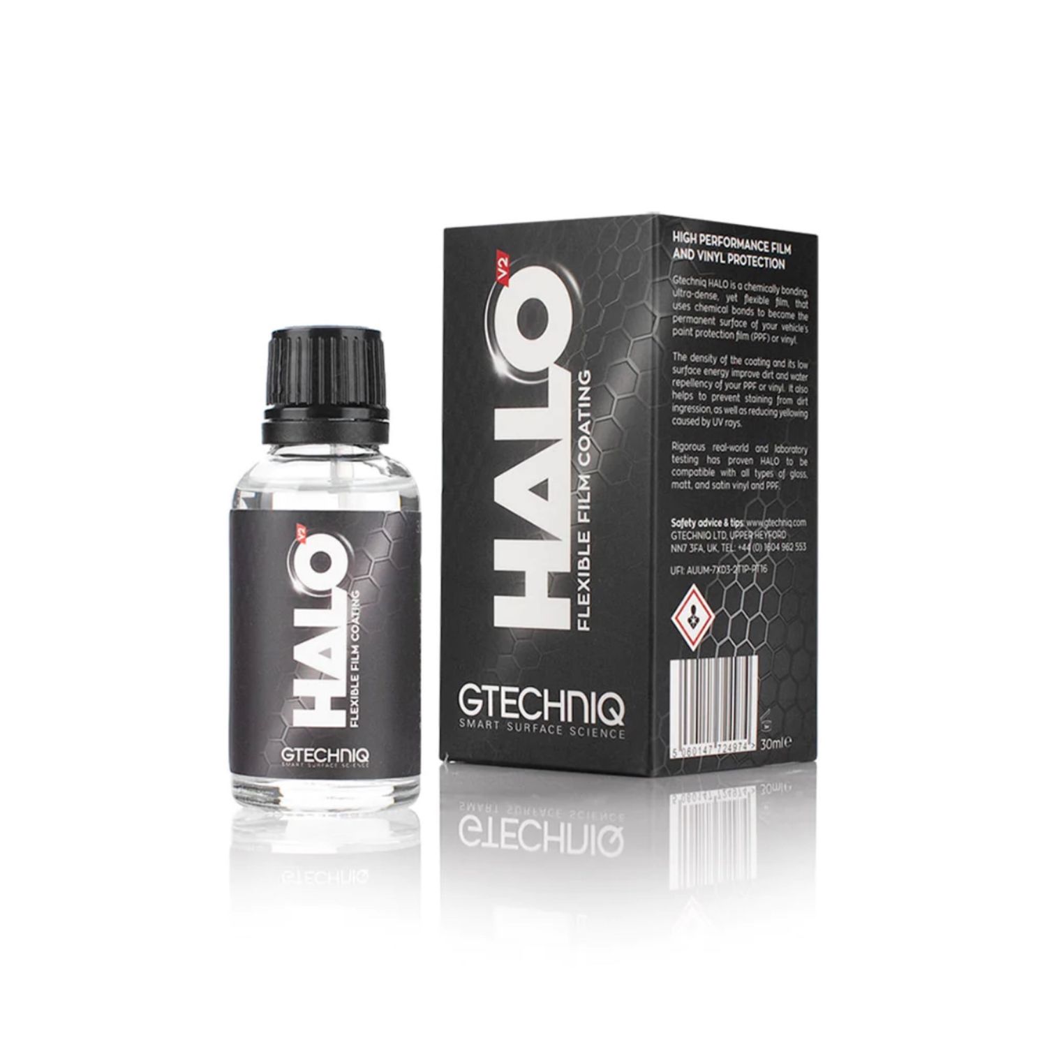 Gtechniq Halo v2 30ml | Flexible Film Ceramic Coating | PPF and Vinyl