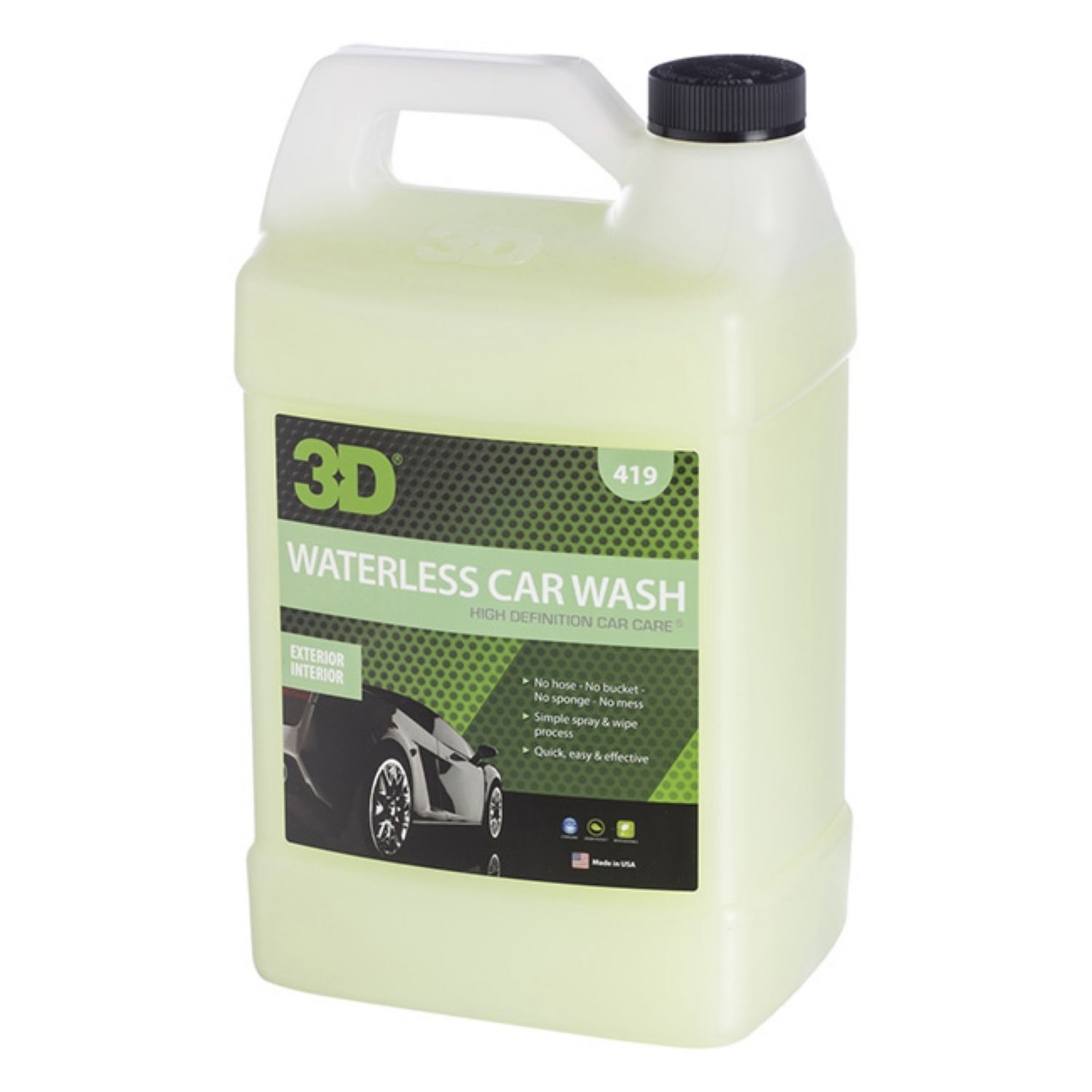3D Waterless Car Wash - 64 Oz