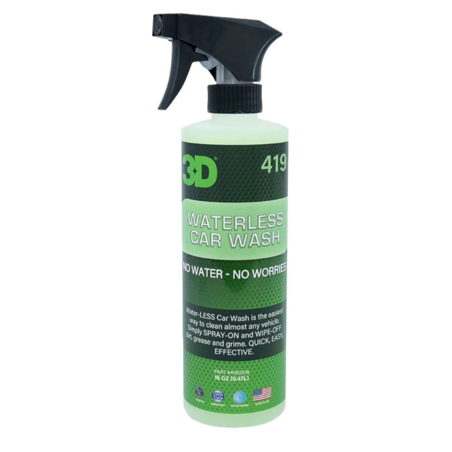 3D Waterless Car Wash - 16 Oz