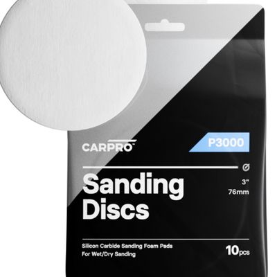 CARPRO Silicon Carbide Sanding Discs 3" - 3000 Grit (10 Packs)