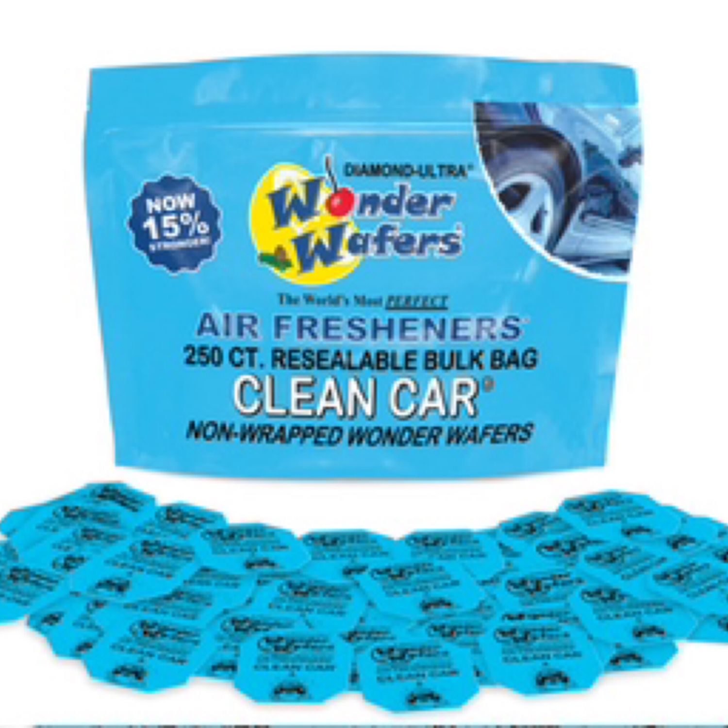 250 Count (Clean Car) Non-Wrapped Wonder Wafers Bulk Bag