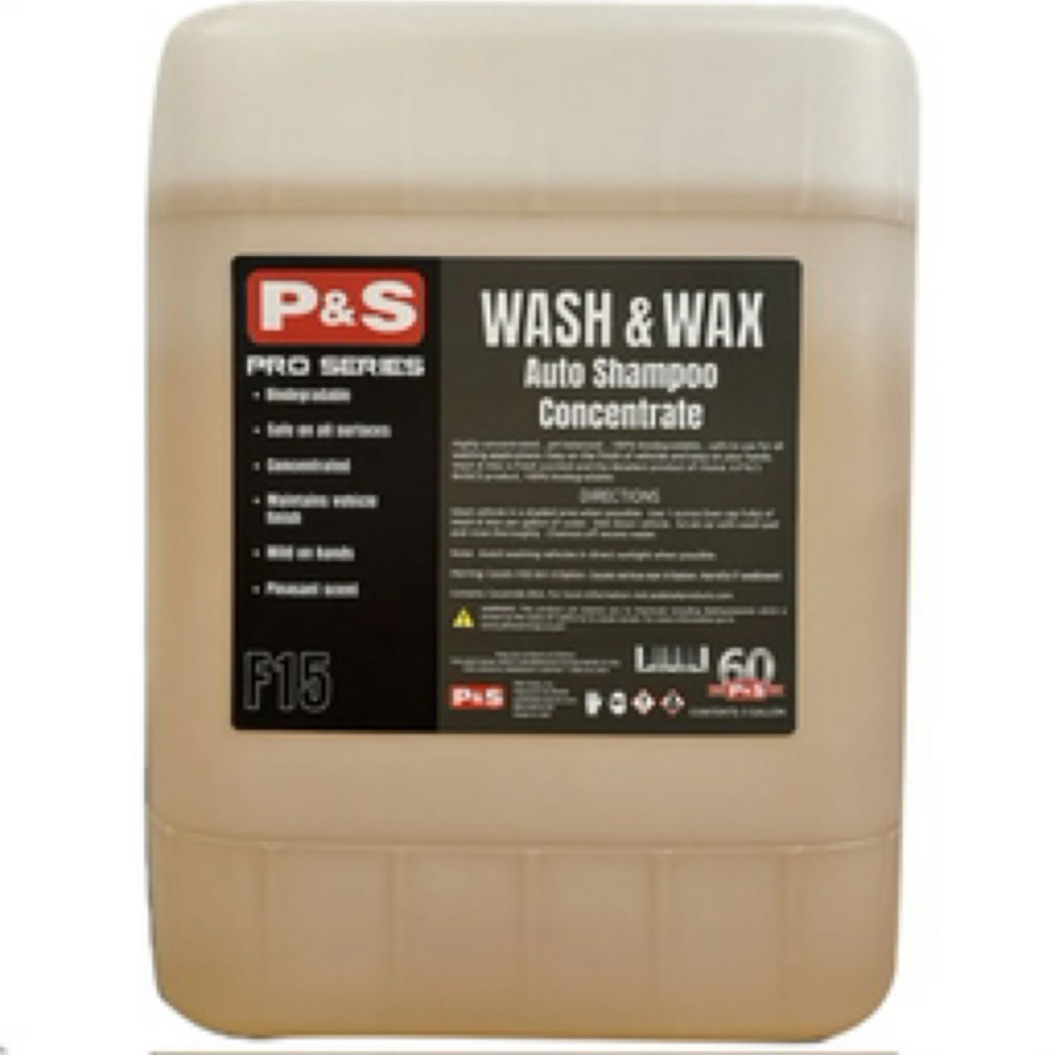 P&amp;S Wash and Wax Shampoo - 5 Gal.