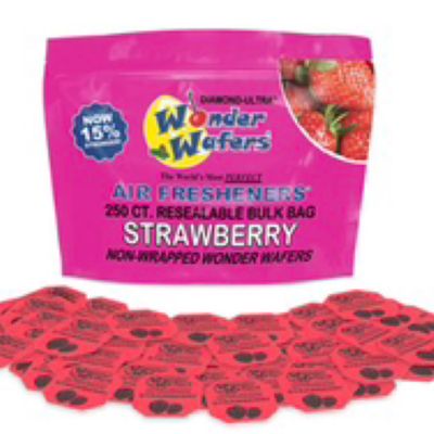 250 Count (Stawberry) Non-Wrapped Wonder Wafers Bulk Bag