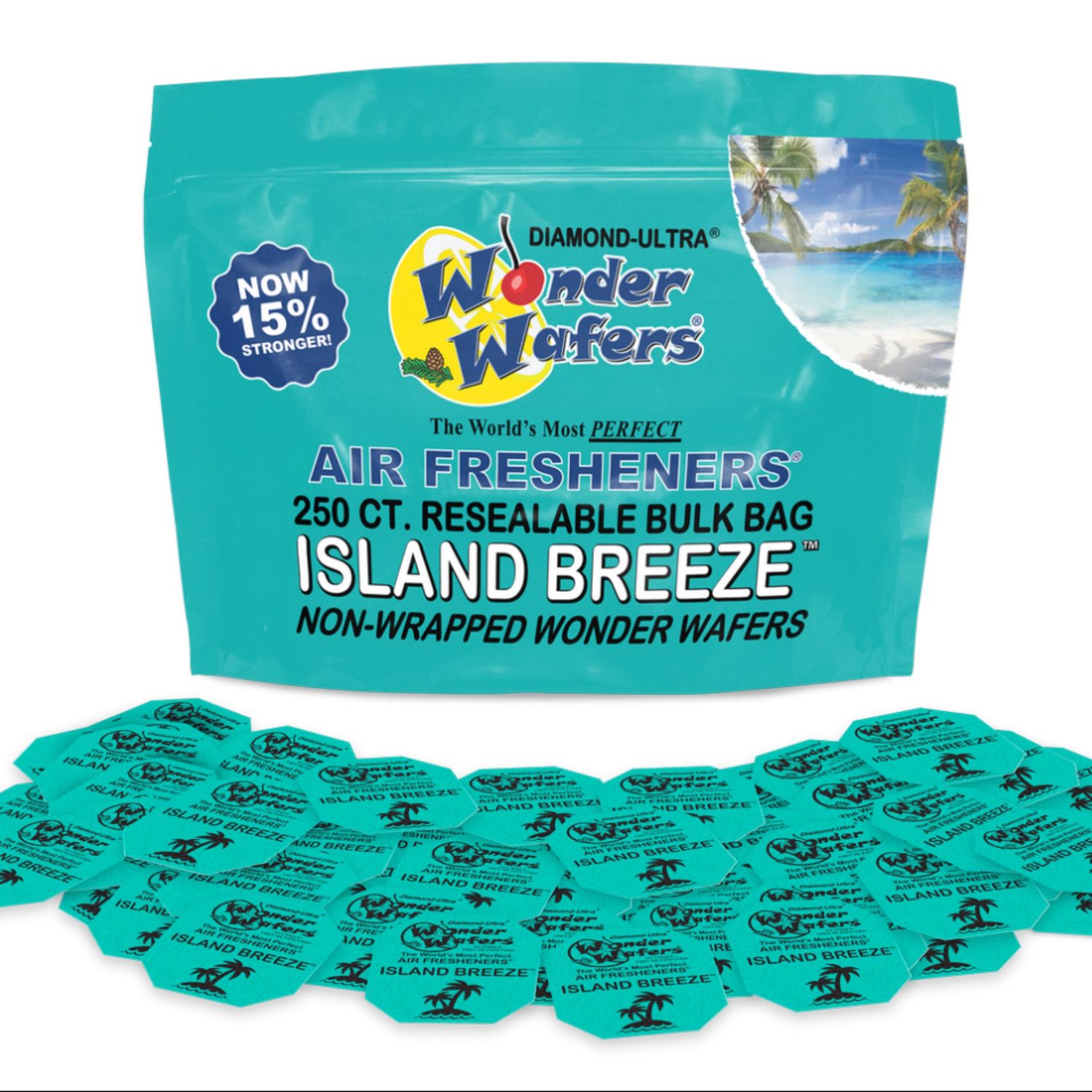 250 Count (Island Breeze) Non-Wrapped Wonder Wafers Bulk Bag