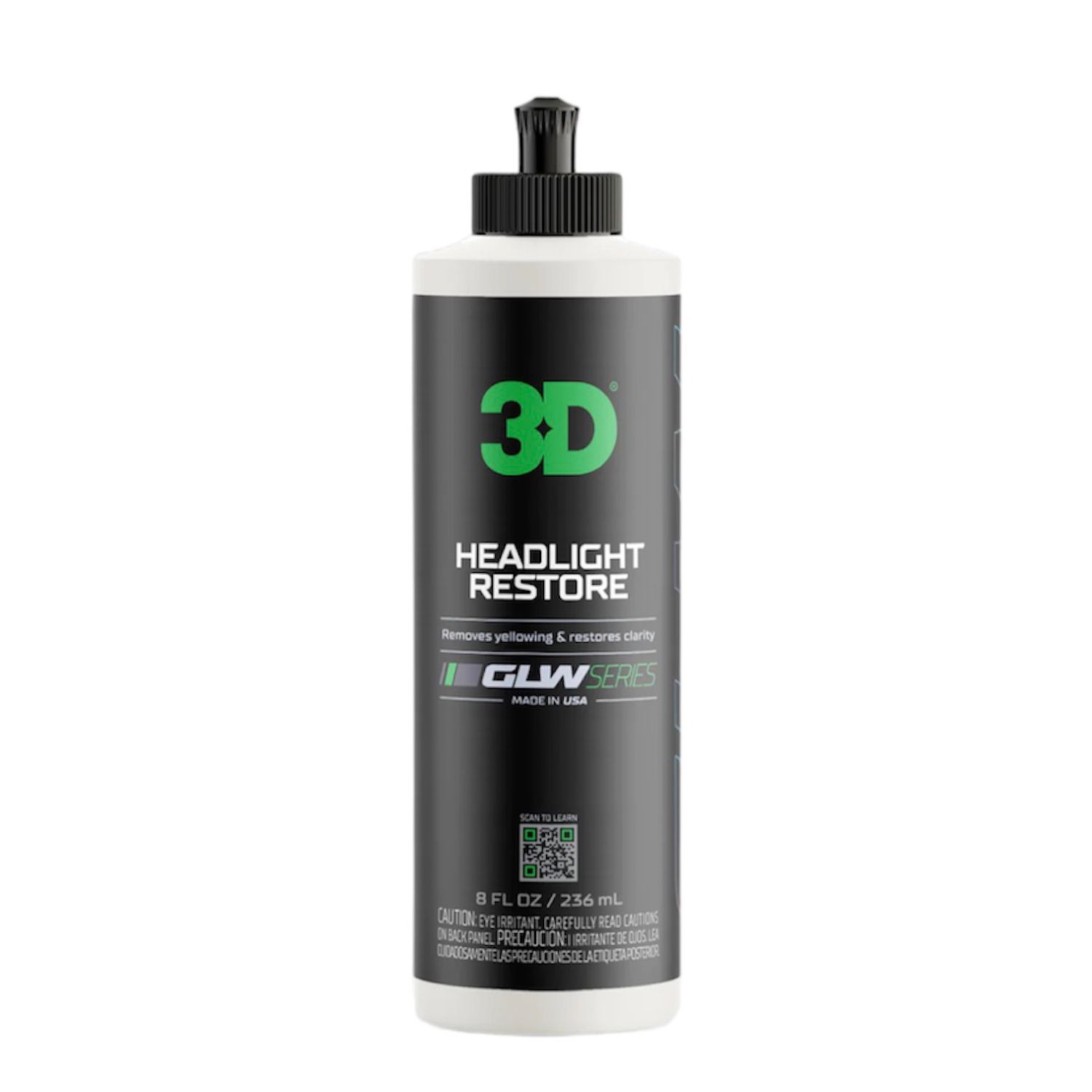 3D GLW Series Headlight Restore 8 Oz