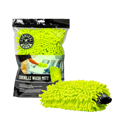 Chemical Guys Chennille Microfiber Premium Scratch Free Wash Mitt - Green