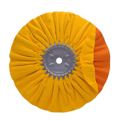 Zephyr - AWY 58-10FC4 10” Yellow/Orange High-Density Pack Airway Buffing Wheels