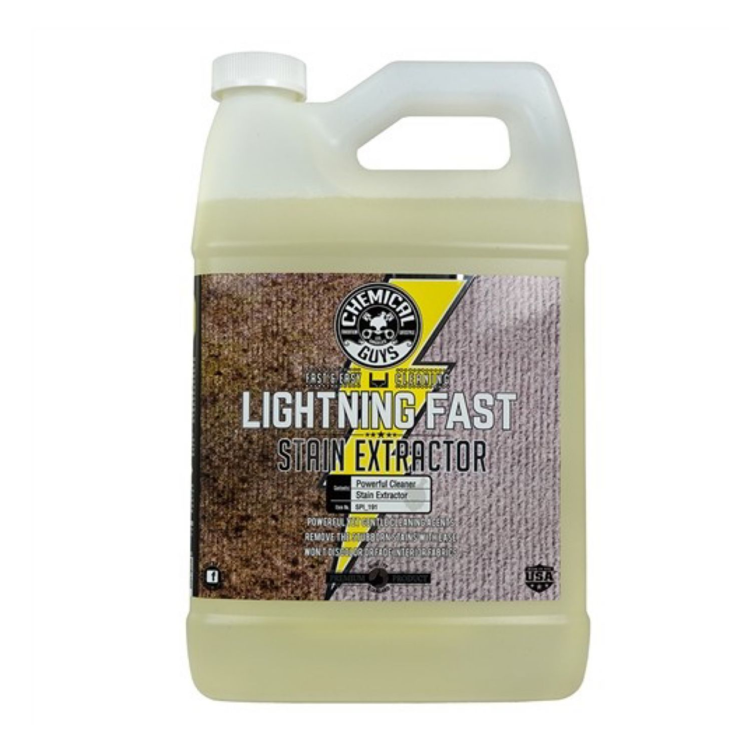 Chemical Guys Lightning Fast Carpet-Upholstery Stain Extractor Cleaner &amp; Stain Remover 1 Gallon