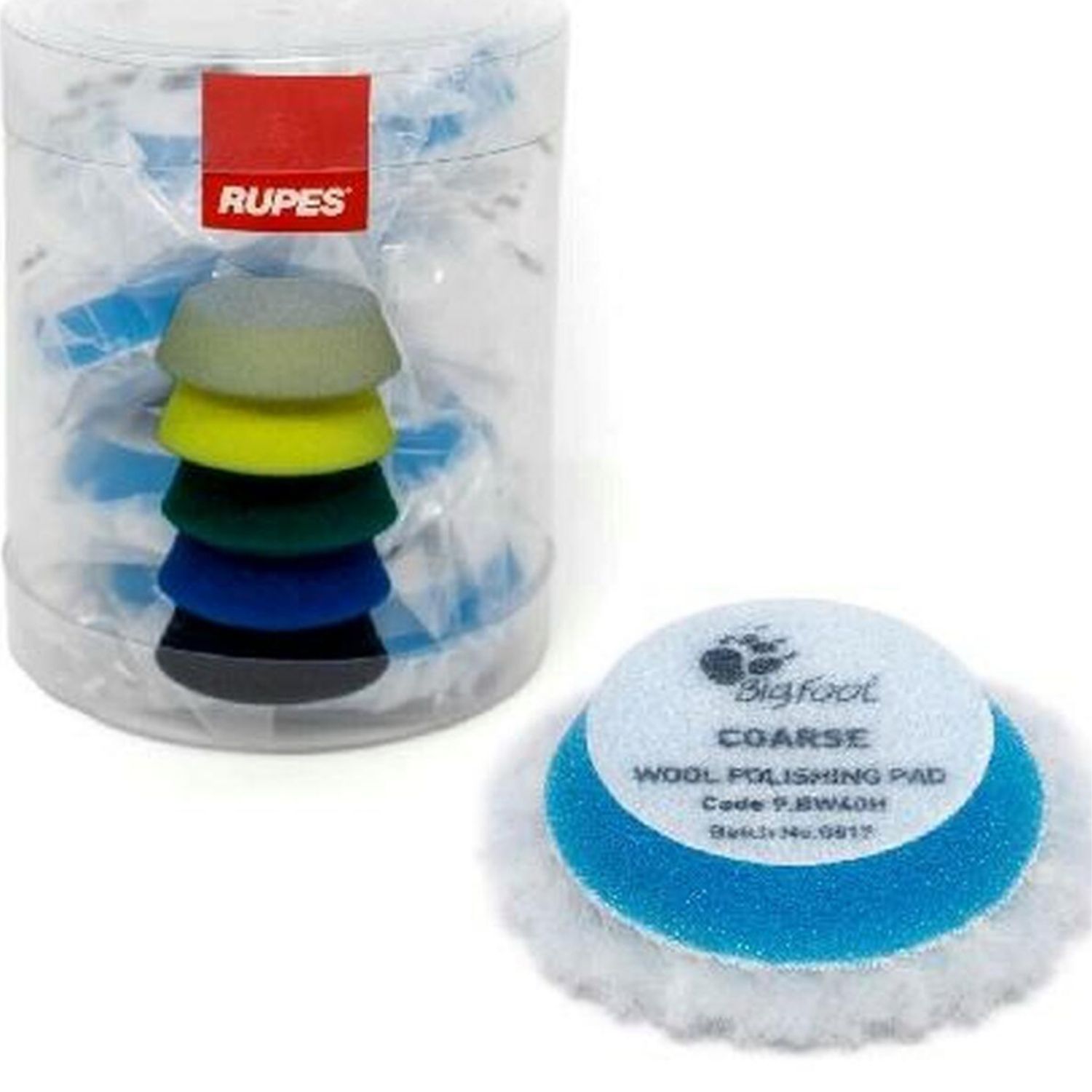 Rupes Coarse Wool Pads 1.5 inch - (BLUE)