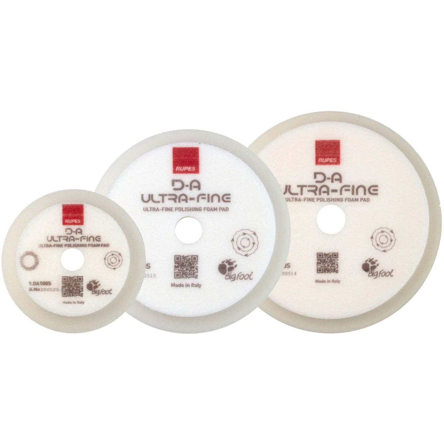 Rupes DA White Ultrafine Foam Pad - 7 Inch