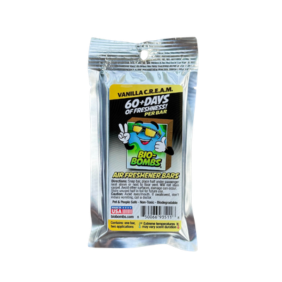 Bio-Bombs Air Freshener Bar - Vanilla C.R.E.A.M.