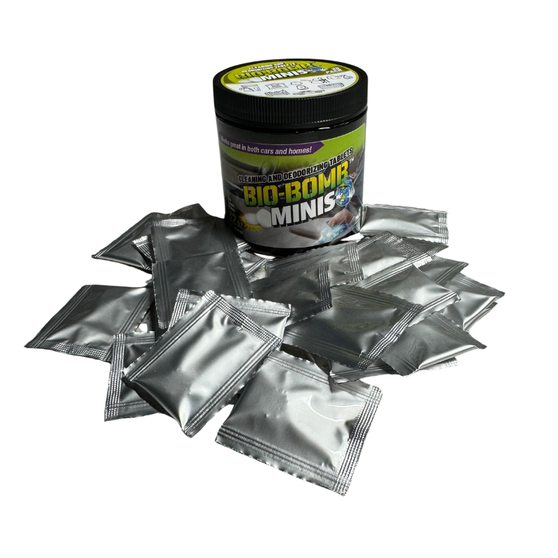 Bio-Bomb Minis: Dissolvable Cleaning &amp; Deodorizing Tablets × 25 Pack