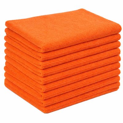 Edgeless Warp Knitted Microfiber Towel - 400 GSM (ORANGE)