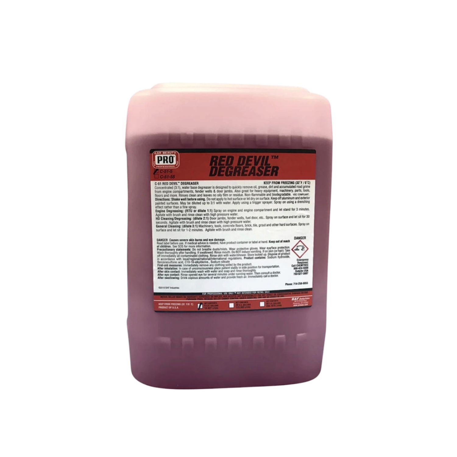 C-51-5 RED DEVIL DEGREASER (5 Gallon)