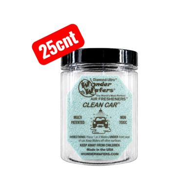 25 Count (Clean Car) Non-Wrapped Wonder Wafers