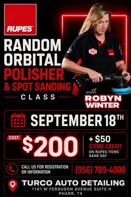 1-DAY RANDOM ORBITAL PAINT CORRECTION AND SPOT SANDING CLASS