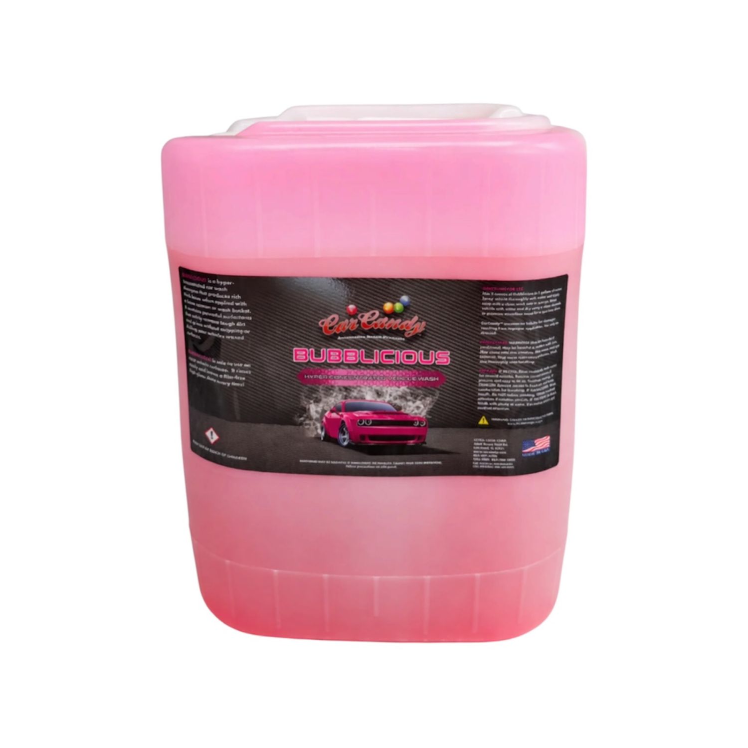 Car Candy Bubblicious Hyper Concentrated Vehicle Wash 5 GALLON