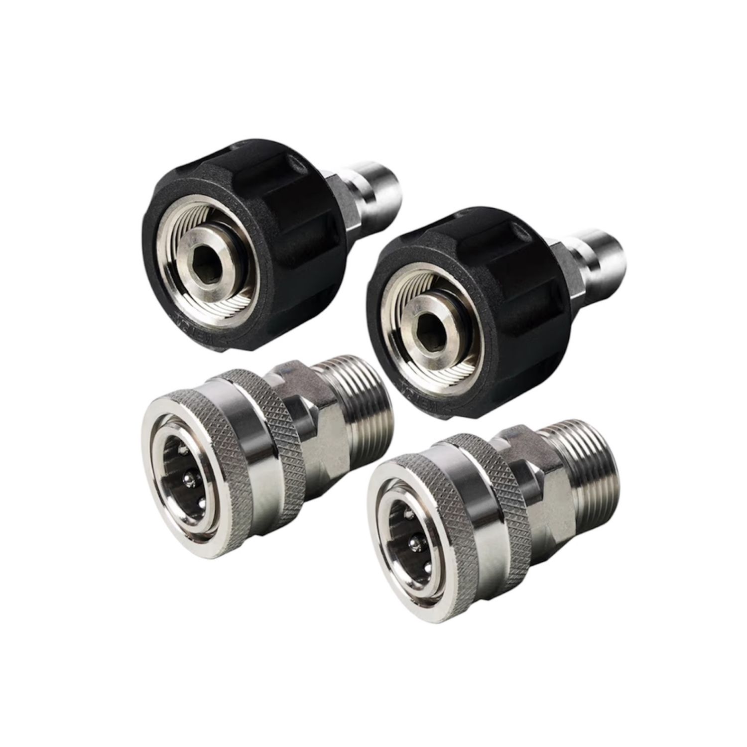 Pressure Washer Quick Connect Kit, M22 14 mm Metric Male Thread Quick Connector, M22 Swivel to 3/8" Quick Connect