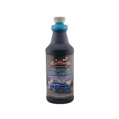 Car Candy Triple Delight - Concentrated Colored Foam Car Soap BLUE  32 Oz