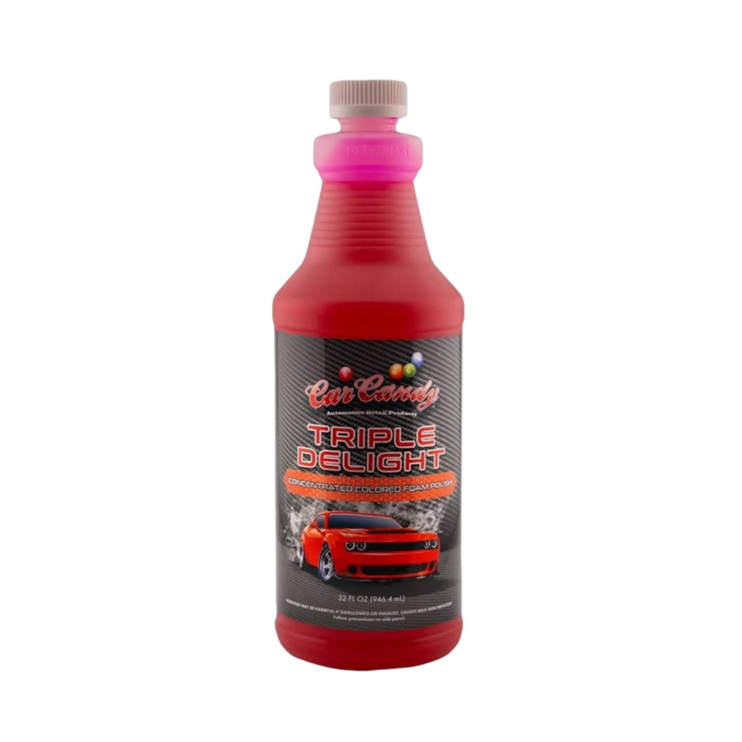 Car Candy Triple Delight - Concentrated Colored Foam Car Soap RED  32 Oz