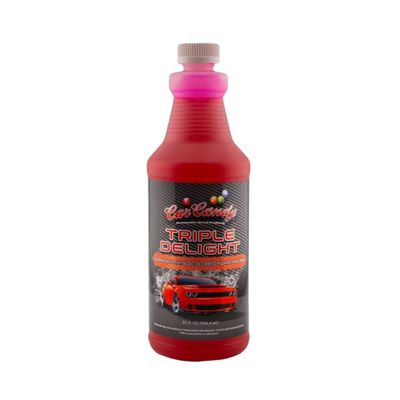 Car Candy Triple Delight - Concentrated Colored Foam Car Soap RED  32 Oz