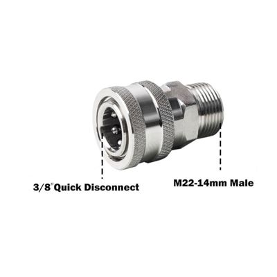 M22 14 mm Metric Male Thread Quick Connector