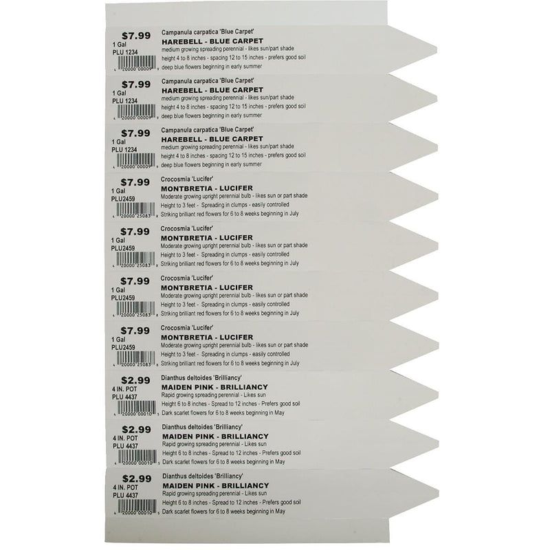 Laser-Printer Pot Sticks, 6.75&quot; x 1&quot;, Qty. 2,500