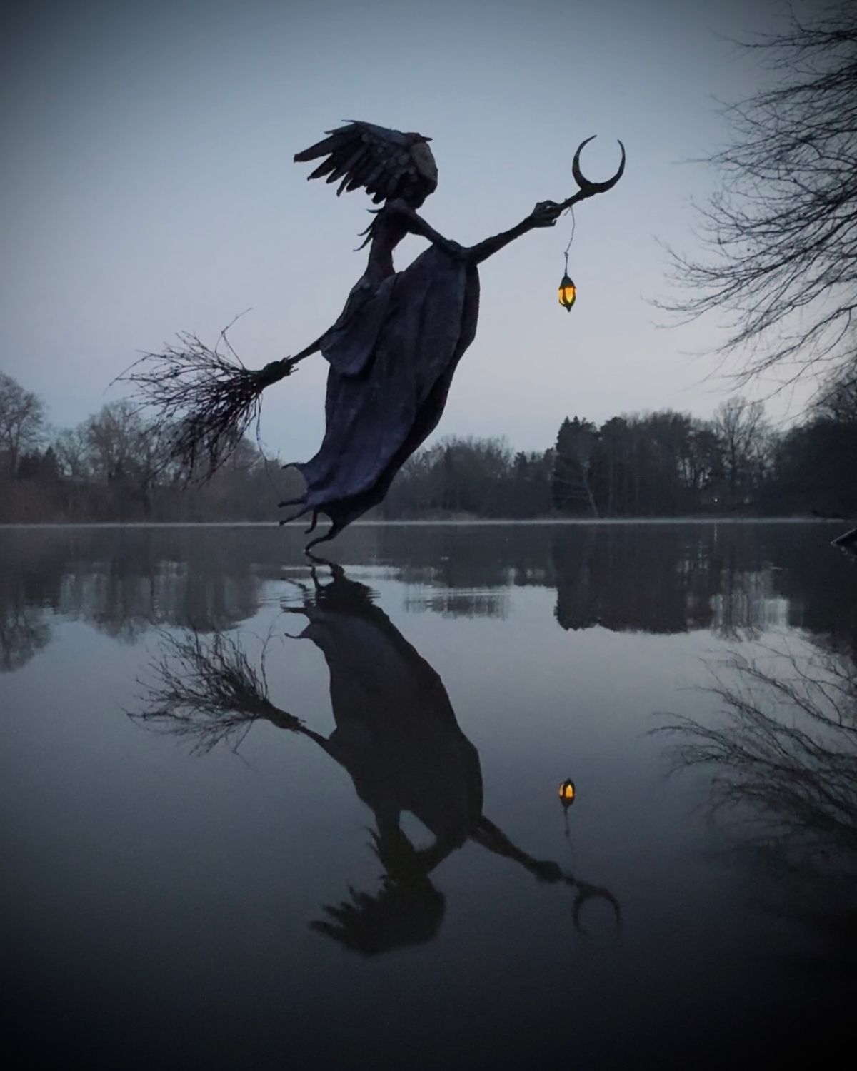 Hand Signed BroomStick Witch