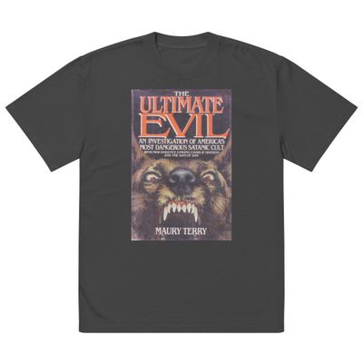THE ULTIMATE EVIL Oversized faded t-shirt