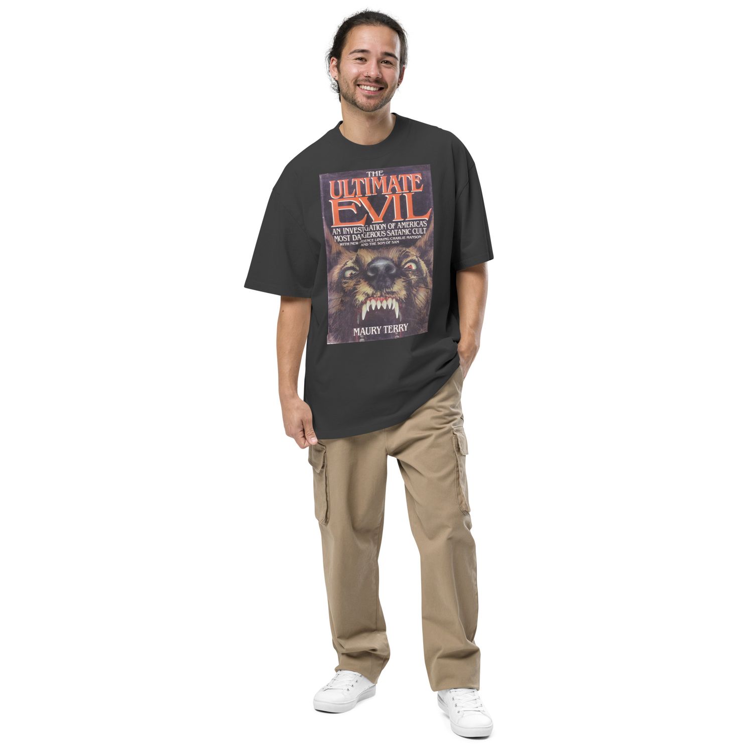 THE ULTIMATE EVIL Oversized faded t-shirt