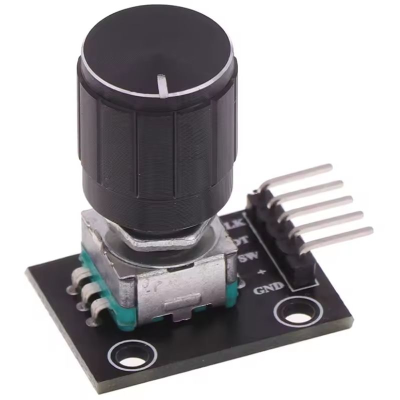 Drehimpulsgeber Encoder Modul 5V mit Taster – 360° drehbar, Arduino kompatibel