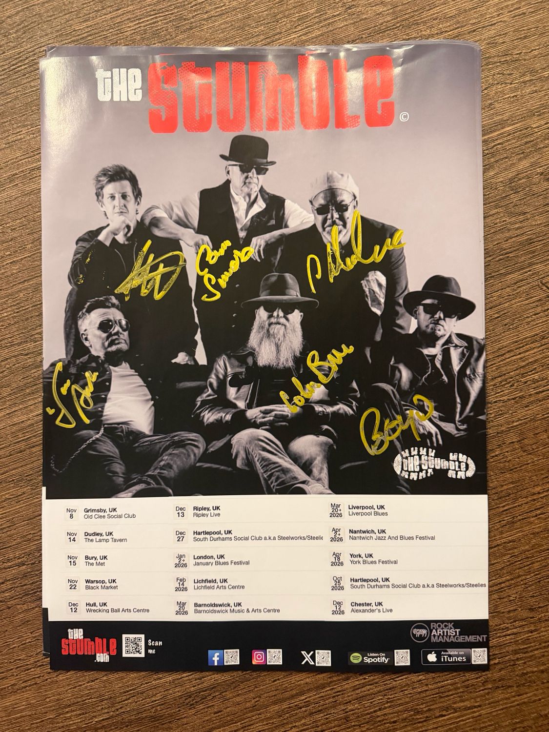 Signed A3 Poster