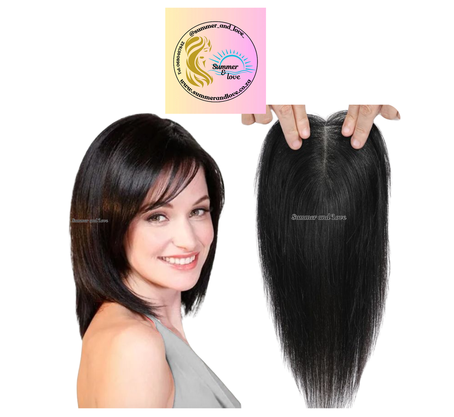 Human Hair Topper (  silk topper)