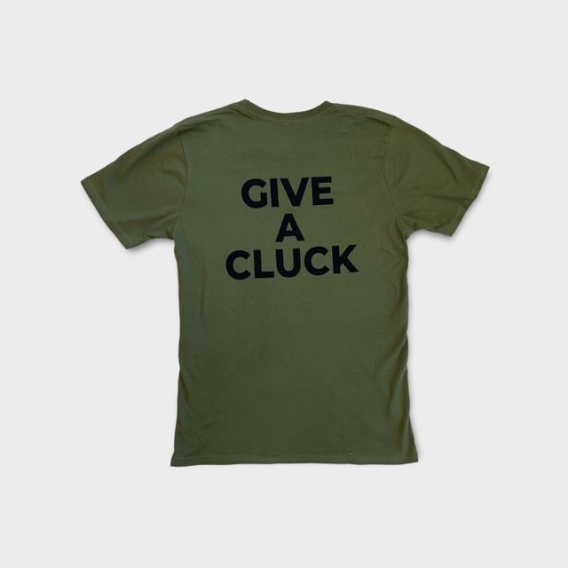 Give A Cluck Tee, Adult Size: Extra Large