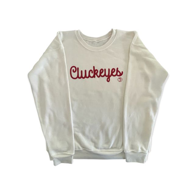 Cluckeyes Sweatshirt, Adult Size: Large, Color: Black